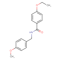 Chemical structure of 4-ethoxy-N-[(4-methoxyphenyl)methyl]benzamide - CSSB00026395326