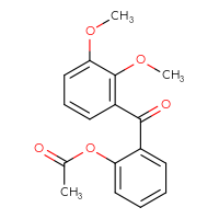 Chemical structure of 2-(2,3-dimethoxybenzoyl)phenyl acetate - CSSB00020568638