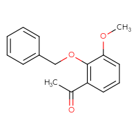 Chemical structure of 1-[2-(benzyloxy)-3-methoxyphenyl]ethan-1-one - CSSB00041537774