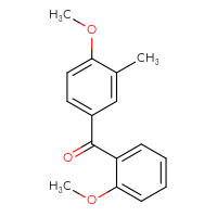 Chemical structure of (4-methoxy-3-methylphenyl)(2-methoxyphenyl)methanone - CSSB00000439006