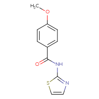Chemical structure of 4-methoxy-N-(1,3-thiazol-2-yl)benzamide - CSSB00000001797
