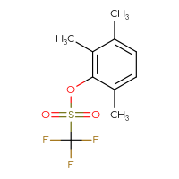Chemical structure of 2,3,6-trimethylphenyl trifluoromethanesulfonate - CSSB00053521309