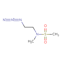 Chemical structure of N-(2-azidoethyl)-N-methylmethanesulfonamide - CSSB00023336555