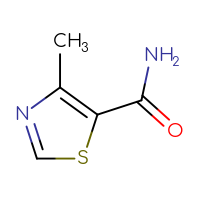 Chemical structure of 4-methyl-1,3-thiazole-5-carboxamide - CSSB00011273677
