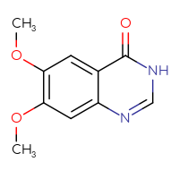 Chemical structure of 6,7-dimethoxy-3,4-dihydroquinazolin-4-one - CSSB00000184256