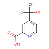 Chemical structure of 4-(2-hydroxypropan-2-yl)pyridine-2-carboxylic acid - CSSB00011159918