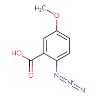 Chemical structure of 2-azido-5-methoxybenzoic acid - CSSB00010395853