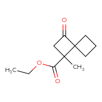 Chemical structure of ethyl 1-methyl-3-oxospiro[3.3]heptane-1-carboxylate - CSSB06655646717
