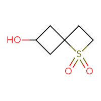 Chemical structure of 6-hydroxy-1λ⁶-thiaspiro[3.3]heptane-1,1-dione - CSSB00135149357