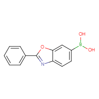 Chemical structure of (2-phenyl-1,3-benzoxazol-6-yl)boronic acid - CSSB20620698981