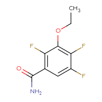 Chemical structure of 3-ethoxy-2,4,5-trifluorobenzamide - CSSB04355668556