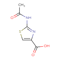 Chemical structure of 2-acetamido-1,3-thiazole-4-carboxylic acid - CSSB00000044820