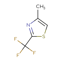 Chemical structure of 4-methyl-2-(trifluoromethyl)-1,3-thiazole - CSSB00012914349