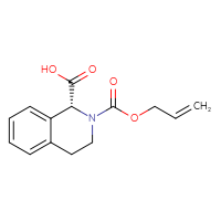 Chemical structure of (1R)-2-[(prop-2-en-1-yloxy)carbonyl]-1,2,3,4-tetrahydroisoquinoline-1-carboxylic acid - CSSB06430523705