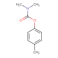 Chemical structure of 4-methylphenyl N,N-dimethylcarbamate - CSSB09896121060