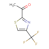Chemical structure of 1-[4-(trifluoromethyl)-1,3-thiazol-2-yl]ethan-1-one - CSSB00000701398