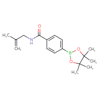Chemical structure of N-(2-methylprop-2-en-1-yl)-4-(4,4,5,5-tetramethyl-1,3,2-dioxaborolan-2-yl)benzamide - CSSB02519443088