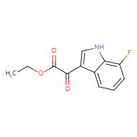 Chemical structure of ethyl 2-(7-fluoro-1H-indol-3-yl)-2-oxoacetate - CSSB00102422864