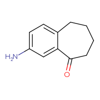 Chemical structure of 3-amino-6,7,8,9-tetrahydro-5H-benzo[7]annulen-5-one - CSSB00000074769