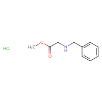 Chemical structure of methyl 2-(benzylamino)acetate hydrochloride - CSSB00020604783