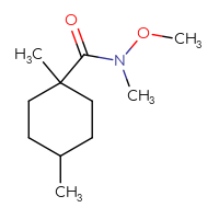 Chemical structure of N-methoxy-N,1,4-trimethylcyclohexane-1-carboxamide - CSSB01991253001
