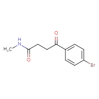 Chemical structure of 4-(4-bromophenyl)-N-methyl-4-oxobutanamide - CSSB00009811632