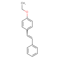 Chemical structure of 1-ethoxy-4-(2-phenylethenyl)benzene - CSSB06588105865