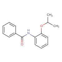Chemical structure of N-[2-(propan-2-yloxy)phenyl]benzamide - CSSB00029015235