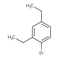 Chemical structure of 1-bromo-2,4-diethylbenzene - CSSB00010148434