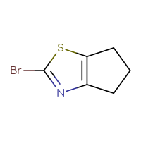 Chemical structure of 2-bromo-4H,5H,6H-cyclopenta[d][1,3]thiazole - CSSB00012754007