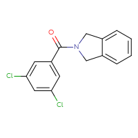 Chemical structure of 2-(3,5-dichlorobenzoyl)-2,3-dihydro-1H-isoindole - CSSB00083670613