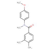 Chemical structure of N-(4-methoxyphenyl)-N,3,4-trimethylbenzamide - CSSB02023078278
