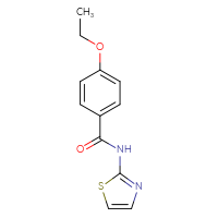 Chemical structure of 4-ethoxy-N-(1,3-thiazol-2-yl)benzamide - CSSB00027989655