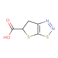 Chemical structure of 5H,6H-thieno[3,2-d][1,2,3]thiadiazole-5-carboxylic acid - CSSB03551894233