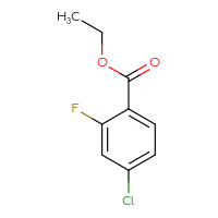 Chemical structure of ethyl 4-chloro-2-fluorobenzoate - CSSB00011206319