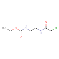 Chemical structure of ethyl N-[2-(2-chloroacetamido)ethyl]carbamate - CSSB00019189159