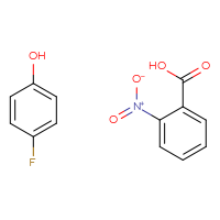 Chemical structure of 2-nitrobenzoic acid; 4-fluorophenol - CSSB03549786003