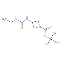 Chemical structure of tert-butyl 3-[(ethylcarbamoyl)amino]azetidine-1-carboxylate - CSSB00027725488