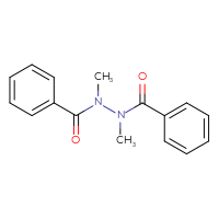 Chemical structure of N'-benzoyl-N,N'-dimethylbenzohydrazide - CSSB00025762986