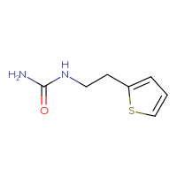 Chemical structure of [2-(thiophen-2-yl)ethyl]urea - CSSB00000199072