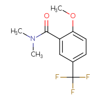 Chemical structure of 2-methoxy-N,N-dimethyl-5-(trifluoromethyl)benzamide - CSSB06835378284
