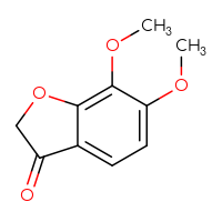 Chemical structure of 6,7-dimethoxy-2,3-dihydro-1-benzofuran-3-one - CSSB00000106890