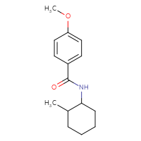 Chemical structure of 4-methoxy-N-(2-methylcyclohexyl)benzamide - CSSB00103757677