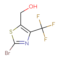 Chemical structure of [2-bromo-4-(trifluoromethyl)-1,3-thiazol-5-yl]methanol - CSSB00010988592
