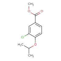 Chemical structure of methyl 3-chloro-4-(propan-2-yloxy)benzoate - CSSB00000230995
