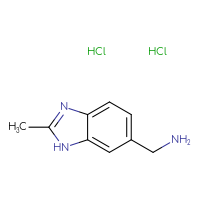 Chemical structure of 1-(2-methyl-1H-1,3-benzodiazol-6-yl)methanamine dihydrochloride - CSSB00161106214