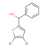 Chemical structure of (4,5-dibromothiophen-2-yl)(phenyl)methanol - CSSB00012777965