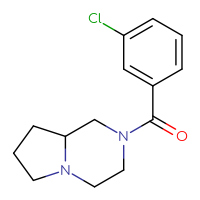 Chemical structure of 2-(3-chlorobenzoyl)-octahydropyrrolo[1,2-a]pyrazine - CSSB00048169613