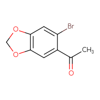 Chemical structure of 1-(6-bromo-2H-1,3-benzodioxol-5-yl)ethan-1-one - CSSB00021642691