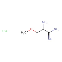 Chemical structure of 2-amino-3-methoxypropanimidamide hydrochloride - CSSB21043404718